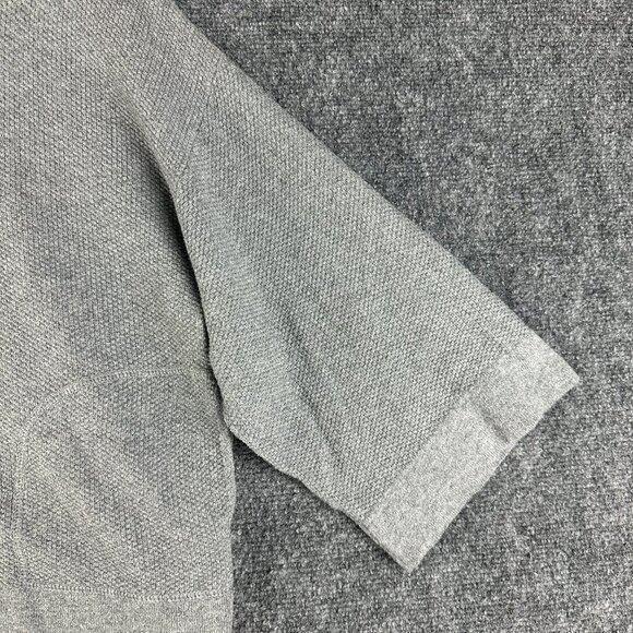 J Jill Sweater Womens Medium Petite Pure Jill Gray Knit Pullover 3/4 Sleeve Boxy - Picture 3 of 6